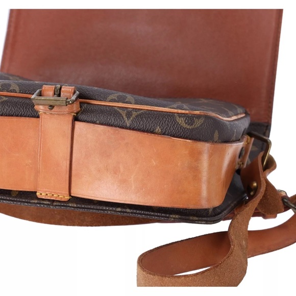 Louis Vuitton Brown Monogram Cartouchiere MM M51253 Shoulder Bag Crossbody - Picture 10 of 13